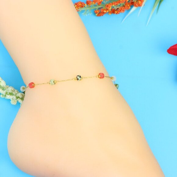 Elegant Handmade Anklet – Perfect for Women & Girls | Ideal Gift Option, DYC157 - Picture 5 of 10